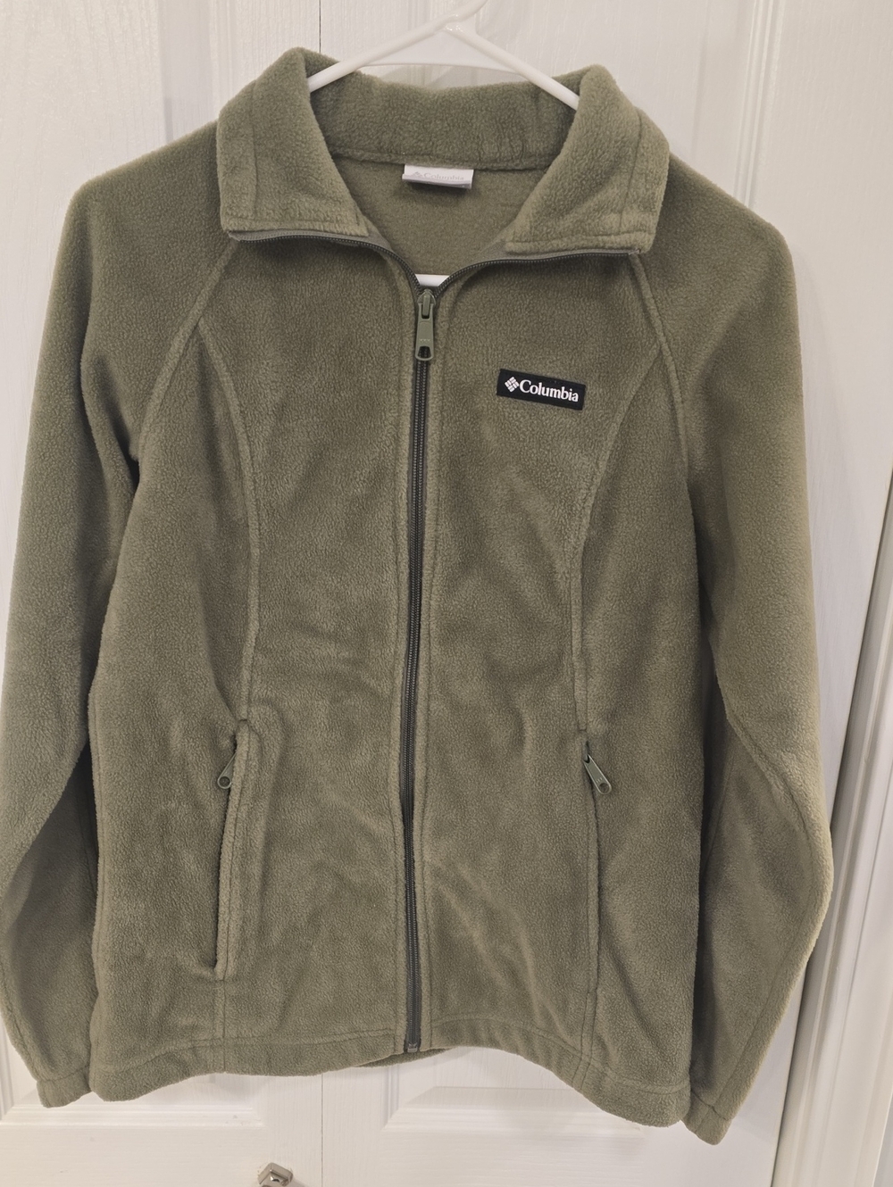Columbia Women's Olive Green Full-Zip Fleece Jacket